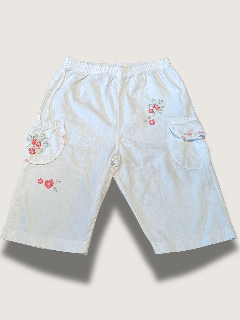 Y2K Marks and Spencer - Linen Pant (Embroidered)
